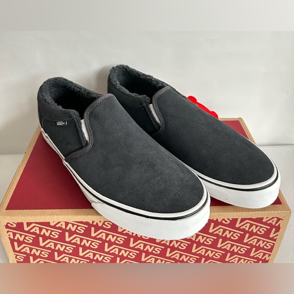 NWT. Vans® Asher Men's Suede Slip-On Shoes Size 11.5 - Picture 7 of 13